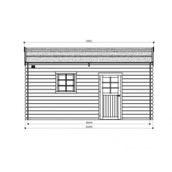 Solid Garage bois Bois massif Marron