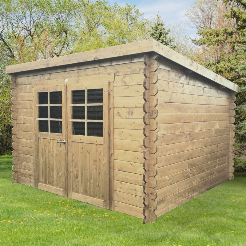 Solid Abri de jardin bois 5 à 10 m² Bois massif Marron 8.88m² Solid Abri de jardin bois 5 à 10 m² Bois massif Marron 8.88m²