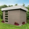 Solid Abri de jardin bois 5 à 10 m² Bois massif Marron 6.2m²