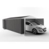 EasyShed Garage métal Acier galvanisé Gris