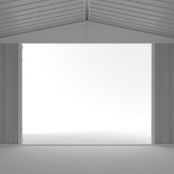 EasyShed Garage métal Acier galvanisé Gris