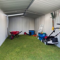 EasyShed Garage métal Acier galvanisé Gris
