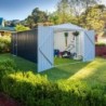 EasyShed Garage métal Acier galvanisé Gris