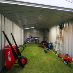 EasyShed Garage métal Acier galvanisé Gris