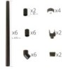 Lams Serre de jardin en verre Vert 2.5m²
