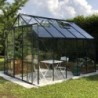Lams Serre de jardin en verre Gris 8.1m²