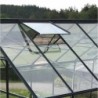 Lams Serre de jardin en verre Gris 0.9m²