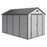 Jôbu Abri de jardin résine Polypropylène Gris 8.9m²