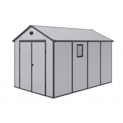 Jôbu Abri de jardin résine Polypropylène Gris 8.9m²