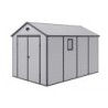 Jôbu Abri de jardin résine Polypropylène Gris 8.9m²