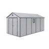 Jôbu Abri de jardin résine Polypropylène Gris 11m²