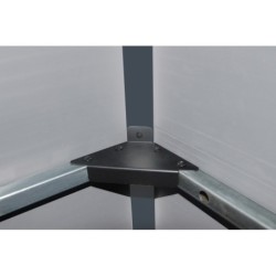 Jôbu Abri de jardin résine Polypropylène Gris 11m²