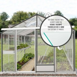 Lams Serre de jardin en verre Au choix 14.10m²