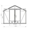 Lams Serre de jardin en verre Au choix 16.40m²