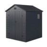 Jôbu Abri de jardin résine Polypropylène Gris 3.65m²