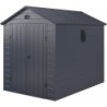Jôbu Abri de jardin résine Polypropylène Gris 5.32m²