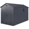 Jôbu Abri de jardin résine Polypropylène Gris 6.99m²