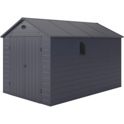 Jôbu Abri de jardin résine Polypropylène Gris 8.9m²