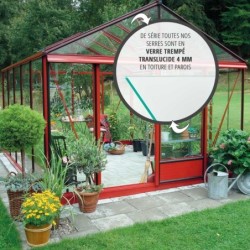 Lams Serre de jardin en verre Au choix 18.70m²