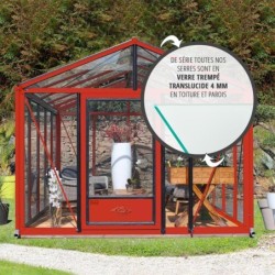 Lams Serre de jardin en verre Au choix 12m²