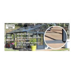 Lams Serre de jardin en verre Au choix 12m²
