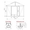 Lams Serre de jardin en verre Au choix 16.70m²