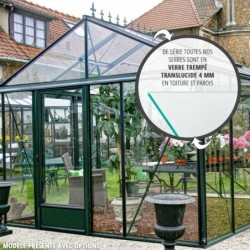 Lams Serre de jardin en verre Au choix 19m²