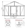 Lams Serre de jardin en verre Au choix 23m²