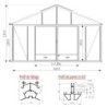 Lams Serre de jardin en verre Au choix 34.70m²
