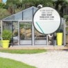Lams Serre de jardin en verre Gris 38.20m²