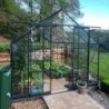 Green Protect Serre de jardin en verre Aluminium et verre trempé Gris 14.52m²