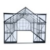 Green Protect Serre de jardin en verre Aluminium et verre trempé Gris 14.52m²
