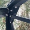 Green Protect Serre de jardin en verre Aluminium et verre trempé Gris 14.52m²