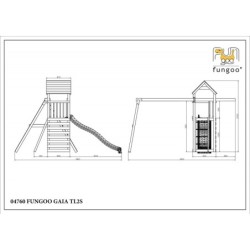 Fungoo Stations de jeux Bois massif