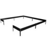 Halls Serre de jardin en verre Noir 6.6m²