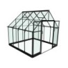 Halls Serre de jardin en verre Noir 6.6m²