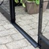 Halls Serre de jardin en verre Noir 6.6m²