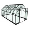 Halls Serre de jardin en verre Noir 13m²