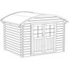 Solid Abri de jardin bois 5 à 10 m² Bois massif Marron 7.09m²