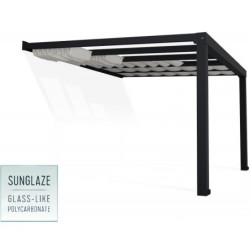 Canopia by Palram Toit de terrasse alu Aluminium Gris 12.2m²
