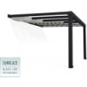 Canopia by Palram Toit de terrasse alu Aluminium Gris 12.2m²