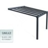 Canopia by Palram Toit de terrasse alu Aluminium Gris 12.2m²