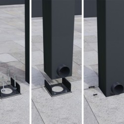 Canopia by Palram Toit de terrasse alu Aluminium Gris 12.2m²