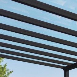 Canopia by Palram Toit de terrasse alu Aluminium Gris 12.2m²