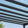 Canopia by Palram Toit de terrasse alu Aluminium Gris 12.2m²