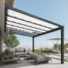 Canopia by Palram Toit de terrasse alu Aluminium Gris 17m²