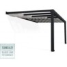 Canopia by Palram Toit de terrasse alu Aluminium Gris 17m²