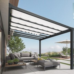 Canopia by Palram Toit de terrasse alu Aluminium Gris 17m²