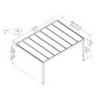 Canopia by Palram Toit de terrasse alu Aluminium Gris 17m²