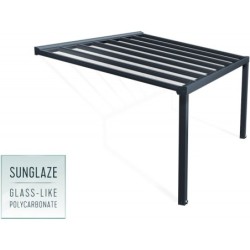 Canopia by Palram Toit de terrasse alu Aluminium Gris 17m²